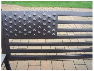 Oakland Living American Pride Outdoor Bench