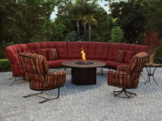 OW Lee Monterra Wrought Iron Outdoor Lounge Set