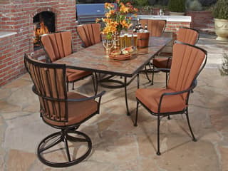 OW Lee Monterra Wrought Iron Dinning Set