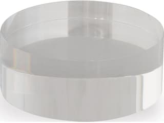 Port 68 Lucite Round Stand 5"D X 2"H (Set Of 2)
