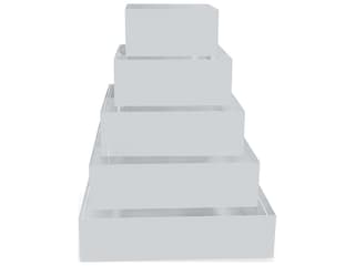 Port 68 Acrylic Stand Square 5" (Set Of 2)
