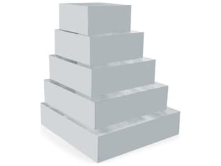 Port 68 Acrylic Stand Square 5" (Set Of 2)