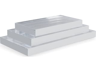 Port 68 Lucite Stand Rectangle Medium (Set Of 2)