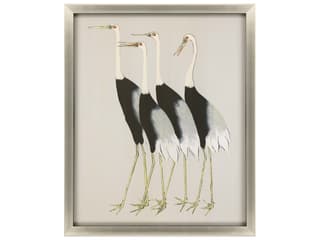 Animals Flock Together Wall Art Hand Embellished Giclee