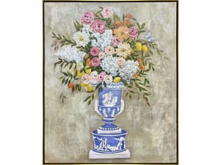 Paragon Arrangement in Blue Canvas Wall Art