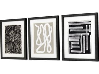 Paragon Naive Lines-IV Wall Art Set of 3