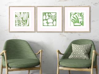 Paragon Abstract Minimal Moments-II Wall Art Set of 3