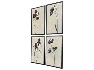 Paragon Floral Sonnet Framed Art - Set of 4