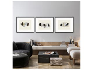Paragon Goudy Sans Framed Art - Set of 3