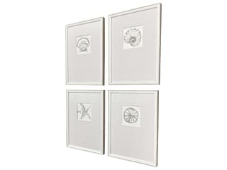 Paragon Coastal Reef Framed Art - Set of 4