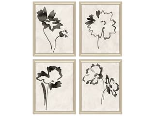 Paragon Botanical Silhouettes Framed Art - Set of 4