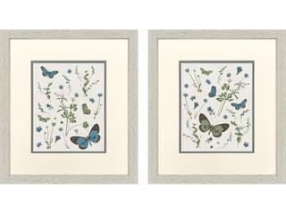 Paragon Botanical Page Framed Art - Set of 2