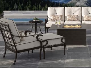 Castelle Monterey Deep Seating Cast Aluminum Patio Lounge Set