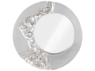 Mercury Wall Mirror Round Silver Leaf