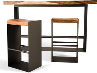Phillips Collection Natural Rectangular Wood Bar Table