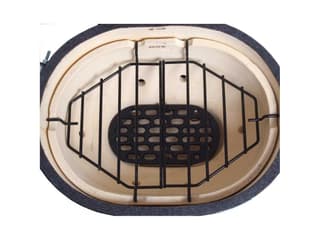 Primo Two Piece Heat Deflector Rack/Drip Pan Rack for Oval XL 400
