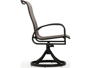 Watermark Living Sandoval Aluminum Sling Swivel Rocker Outdoor Patio Dining Arm Chair