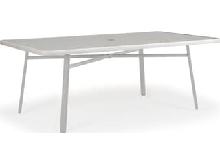 Watermark Living Sandoval Rectangular Glass Table Top with Umbrella Hole