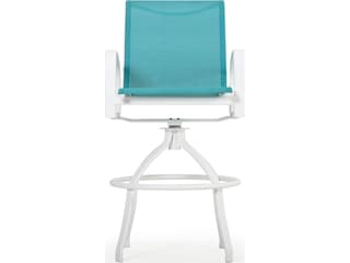 Watermark Living Sandoval Aluminum Sling Swivel Patio Bar Stool