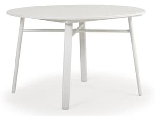 Watermark Living Sandoval Faux Wood Round Table Top with Umbrella Hole