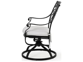 Watermark Living Dauphine Cast Aluminum Swivel Rocker Patio Dining Arm Chair