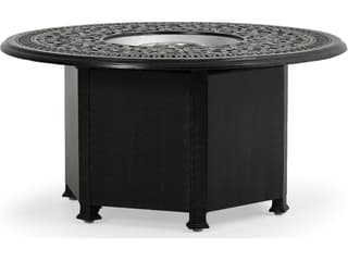 Watermark Living Dauphine Cast Aluminum Round Outdoor Patio Fire Pit Table