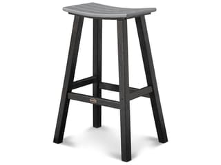 POLYWOOD® Contempo Recycled Plastic Saddle Outdoor Patio Bar Stool
