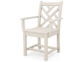POLYWOOD Chippendale Nautical Trestle Dining Arm Chair - Thumbnail 2