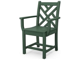 POLYWOOD Chippendale Nautical Trestle Dining Arm Chair - Thumbnail 3