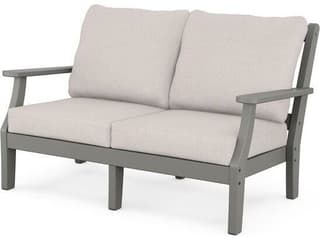 POLYWOOD® Martha Stewart by POLYWOOD® Chinoiserie Deep Seating Outdoor Patio Loveseat