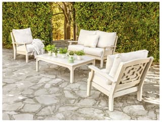 POLYWOOD® Martha Stewart by POLYWOOD® Chinoiserie Deep Seating Outdoor Patio Loveseat