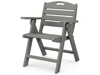 POLYWOOD® Nautical Recycled Plastic Lowback Outdoor Patio Lounge Chair