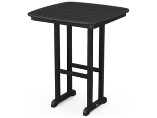 POLYWOOD® Nautical Recycled Plastic Square Outdoor Patio Counter Height Table