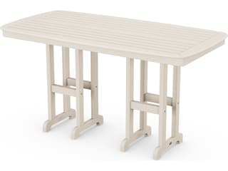POLYWOOD® Nautical Recycled Plastic Rectangular Outdoor Patio Counter Table