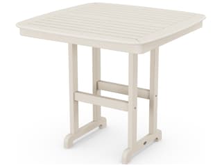POLYWOOD® Nautical Recycled Plastic Square Patio Counter Table