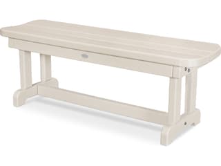POLYWOOD® Park Recycled Plastic 48 Backless Outdoor Patio Bench