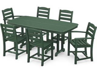 POLYWOOD® La Casa Cafe Recycled Plastic 7 Piece Outdoor Patio Dining Set