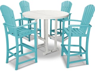 POLYWOOD® Palm Coast Recycled Plastic 5 Piece Bar Set