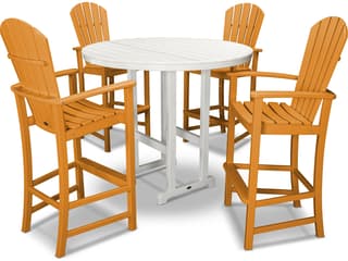 POLYWOOD® Palm Coast Recycled Plastic 5 Piece Bar Set
