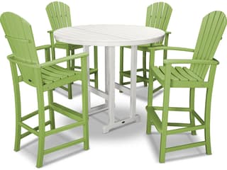 POLYWOOD® Palm Coast Recycled Plastic 5 Piece Bar Set