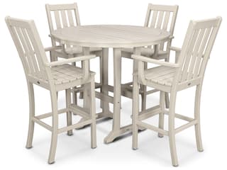 POLYWOOD® Vineyard Recycled Plastic 5 Piece Bar Set