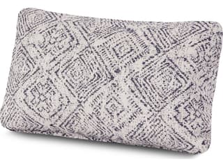 POLYWOOD® Ateeva Outdoor Lumbar Pillow in Chelsey Trellis Coral