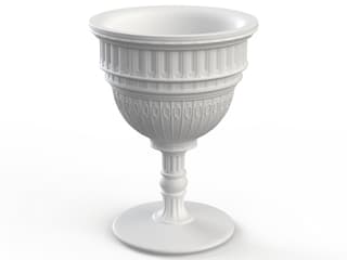 Qeeboo Outdoor Capitol White Planter