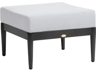 Ratana Bolano Silver Ash Grey Aluminum Cushion Ottoman