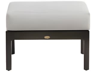 Ratana Lucia Silver Ash Grey Aluminum Cushion Ottoman
