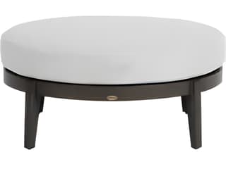Ratana Lucia Silver Ash Grey Aluminum Cushion Ottoman