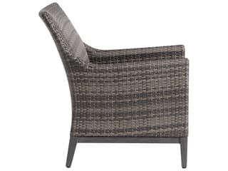 Ratana Biltmore Pewter Wicker Lounge Chair with Opal Grey Frame
