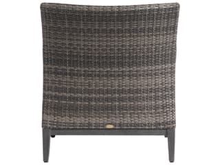 Ratana Biltmore Pewter Wicker Lounge Chair with Opal Grey Frame