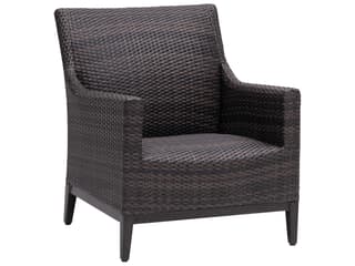 RataNa Ratana Biltmore Pewter Wicker Lounge Chair with Opal Grey Frame