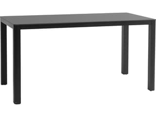 Hampshire Aluminum Rectangular Umbrella Hole Counter Table in Diva Night